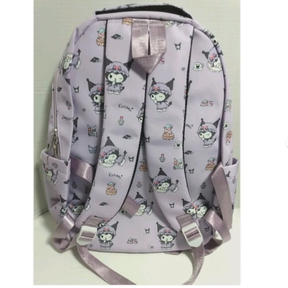 Kuromi Lavender Backpack Dear Sunny Hello Kitty Purple All Over Print AOP Girls - Picture 3 of 8